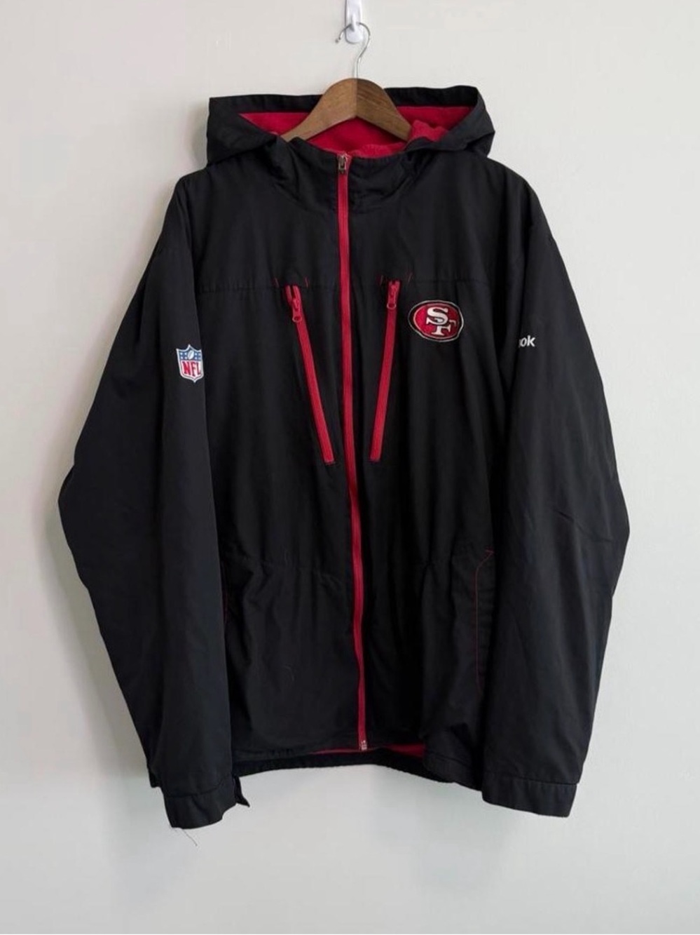 Reebok NFL San Francisco 49ers Hooded Jacket XXL